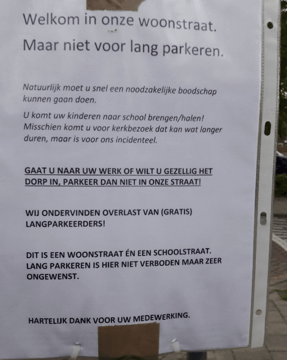 Parkeren in schil rondom centrum Oisterwijk blijft heet hangijzer!